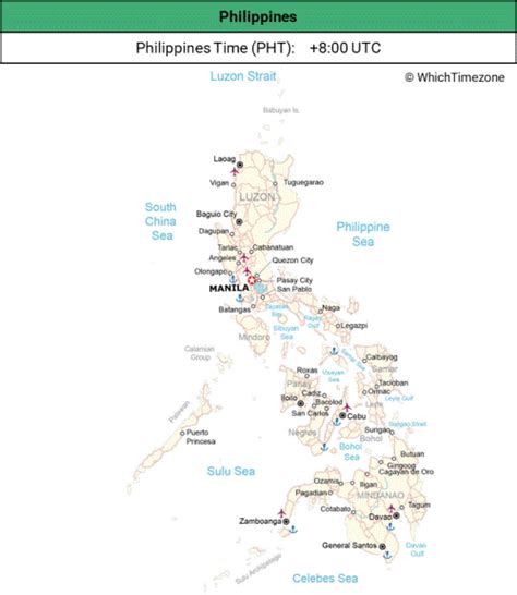 time zone for manila philippines|time difference manila.